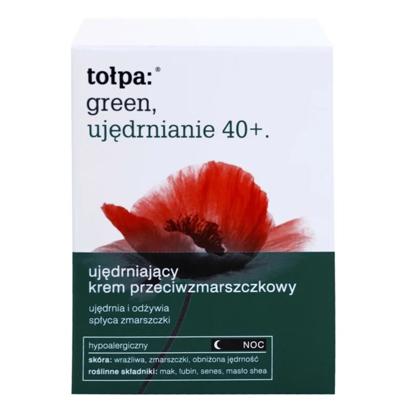 Tołpa Green Firming 40+ zpevňující noční krém s protivráskovým účinkem 50 ml