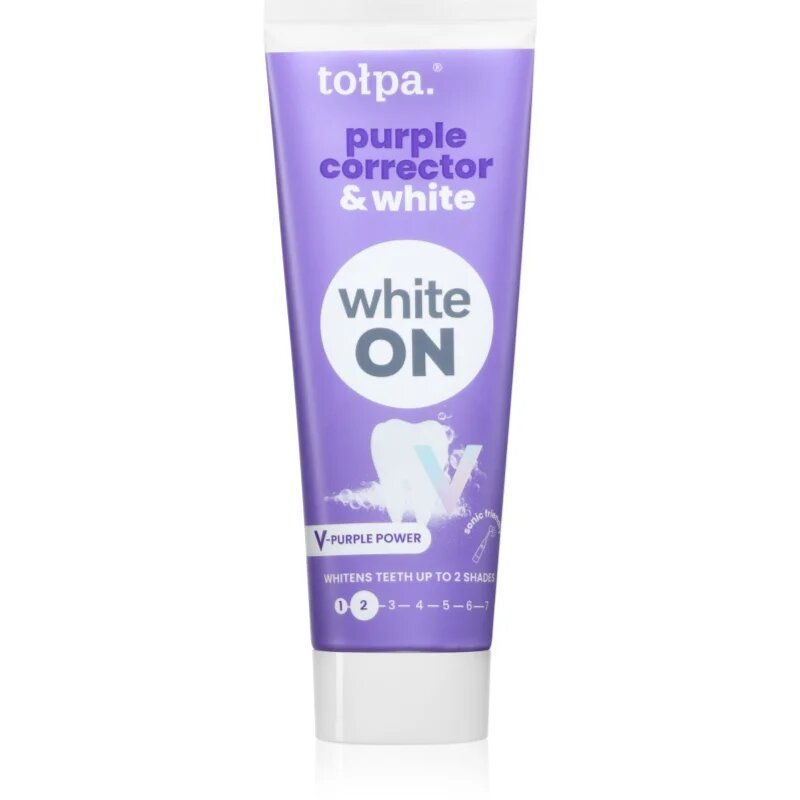 Tołpa On White Purple Corrector & White bělicí zubní pasta 75 ml