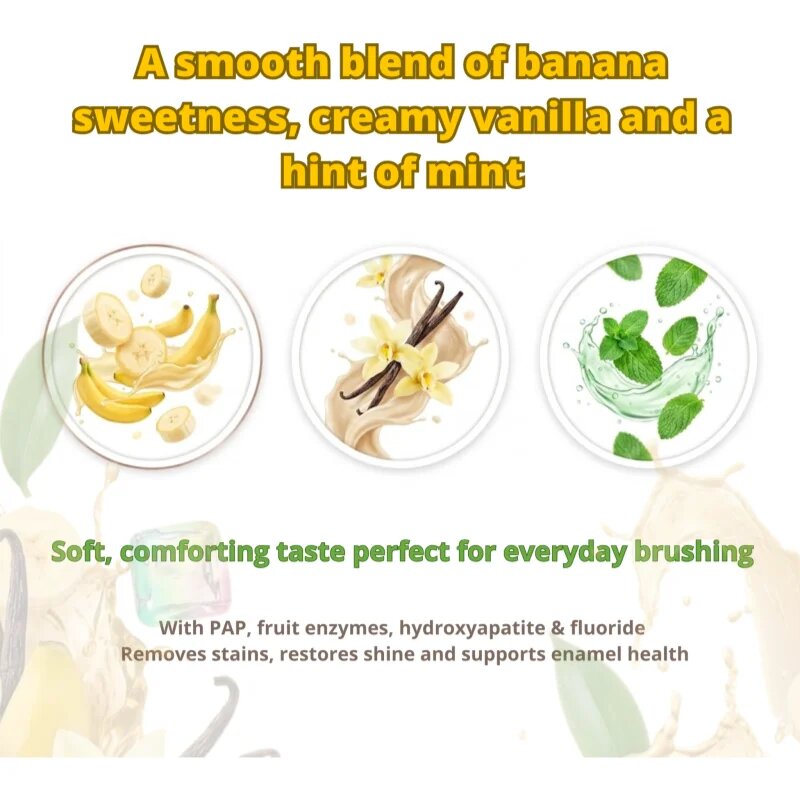 Tołpa On White Yummy bělicí zubní pasta příchuť Banana & Vanilla 60 g