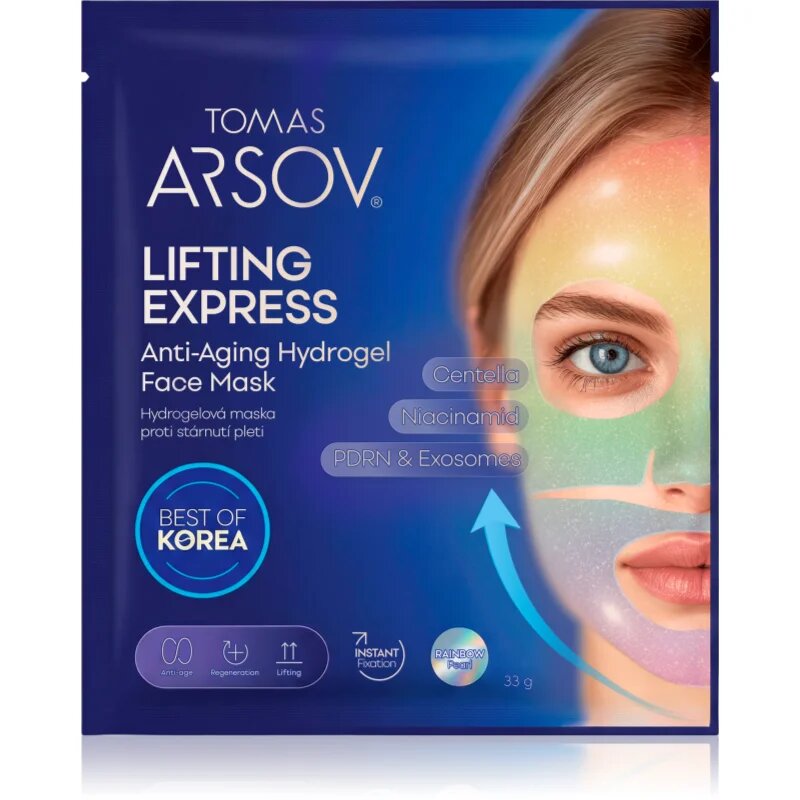 Tomas Arsov Lifting Express Anti-Aging Hydrogel Mask hydrogelová maska proti stárnutí pleti 1 ks