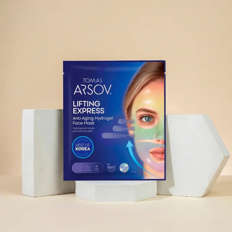 Tomas Arsov Lifting Express Anti-Aging Hydrogel Mask hydrogelová maska proti stárnutí pleti 1 ks