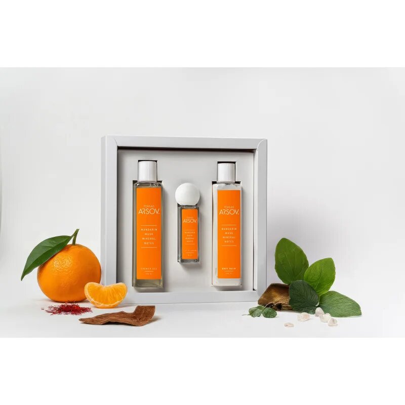 Tomas Arsov Mandarin Musk Mineral Notes dárková sada unisex 3 ks