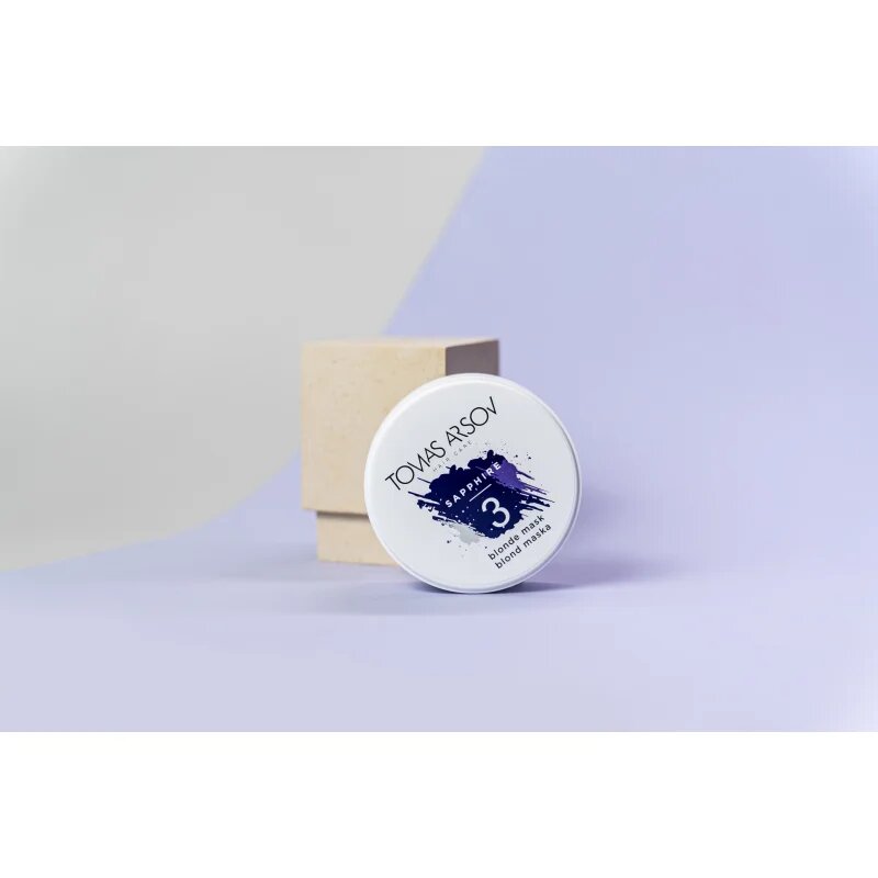 Tomas Arsov Sapphire Blonde Mask přirozeně neutralizující maska pro blond a melírované vlasy 100 ml