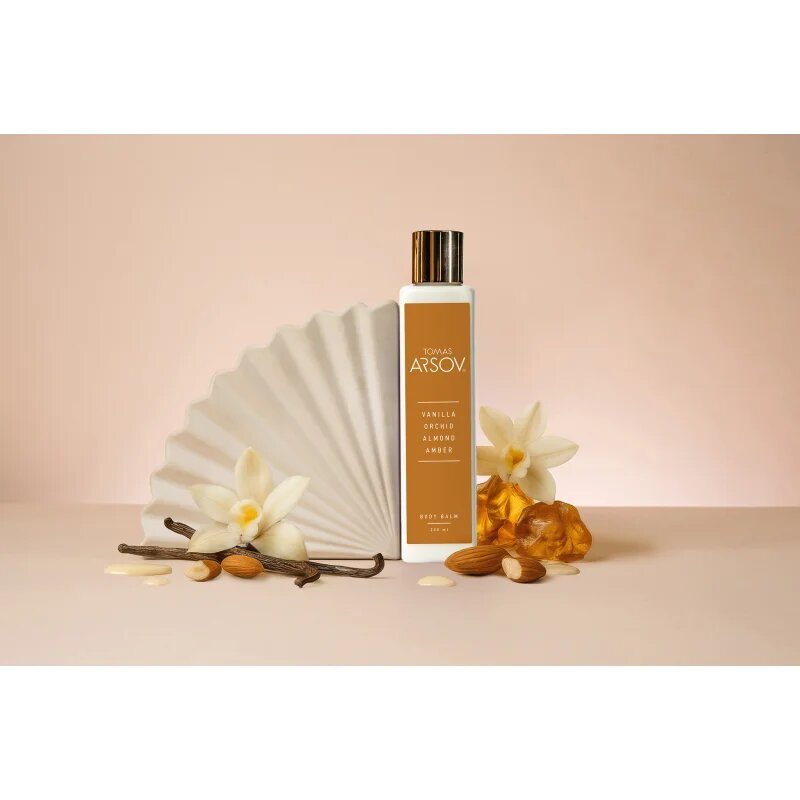 Tomas Arsov Vanilla Almond Milk Amber Body balm parfémované tělové mléko 200 ml