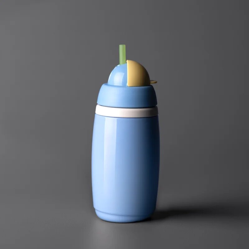 Tommee Tippee Active Cup hrnek s brčkem Blue 12m+ 1 ks