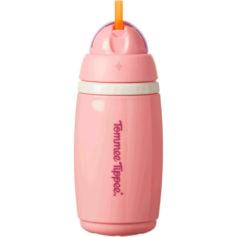 Tommee Tippee Active Cup hrnek s brčkem Pink 12m+ 1 ks