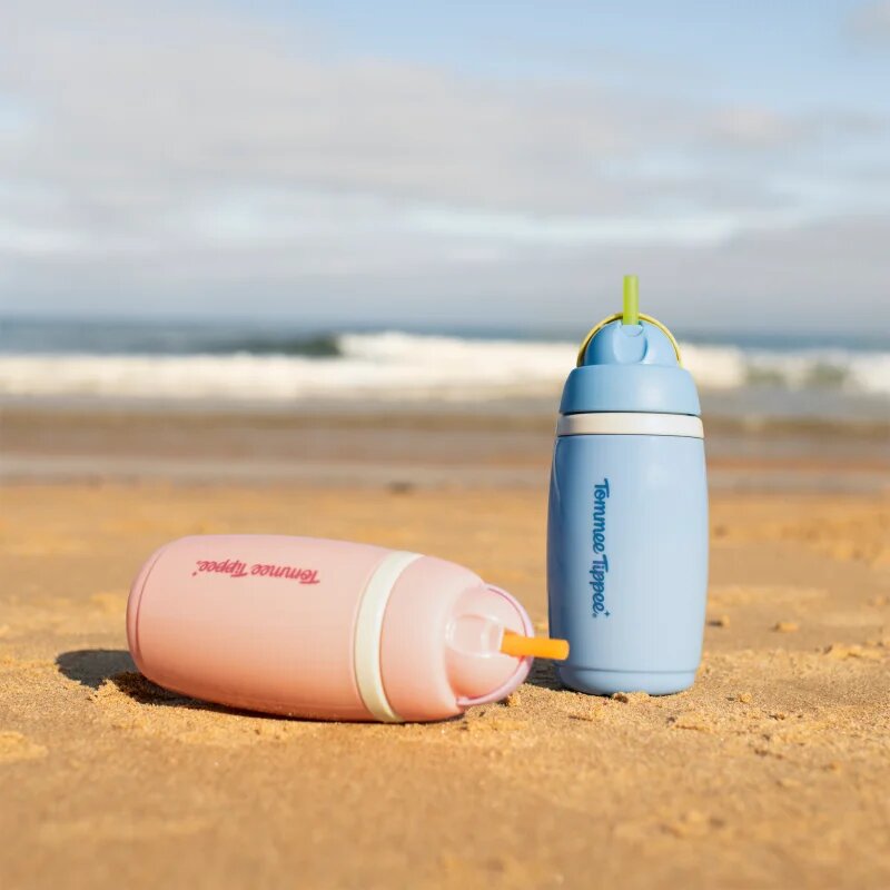 Tommee Tippee Active Cup hrnek s brčkem Pink 12m+ 1 ks