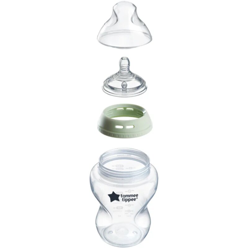 Tommee Tippee Closer To Nature Glass samosterilizační kojenecká láhev Glass 0m+ 1 ks