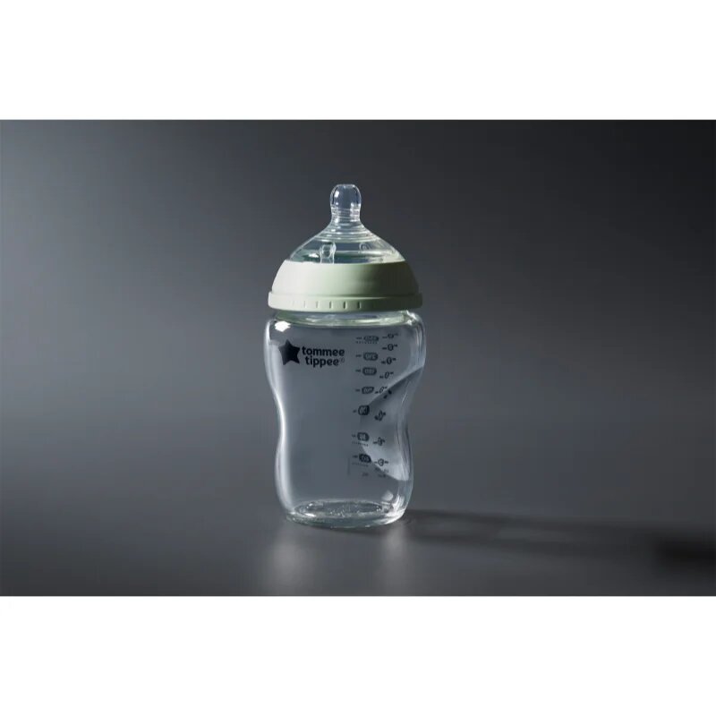 Tommee Tippee Closer To Nature Glass samosterilizační kojenecká láhev Glass 0m+ 1 ks