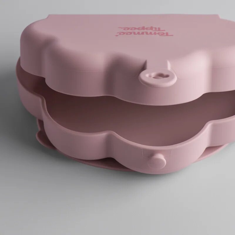 Tommee Tippee EasiStick™ Silicone Foldable Plate svačinový box 4m+ Pink 1 ks