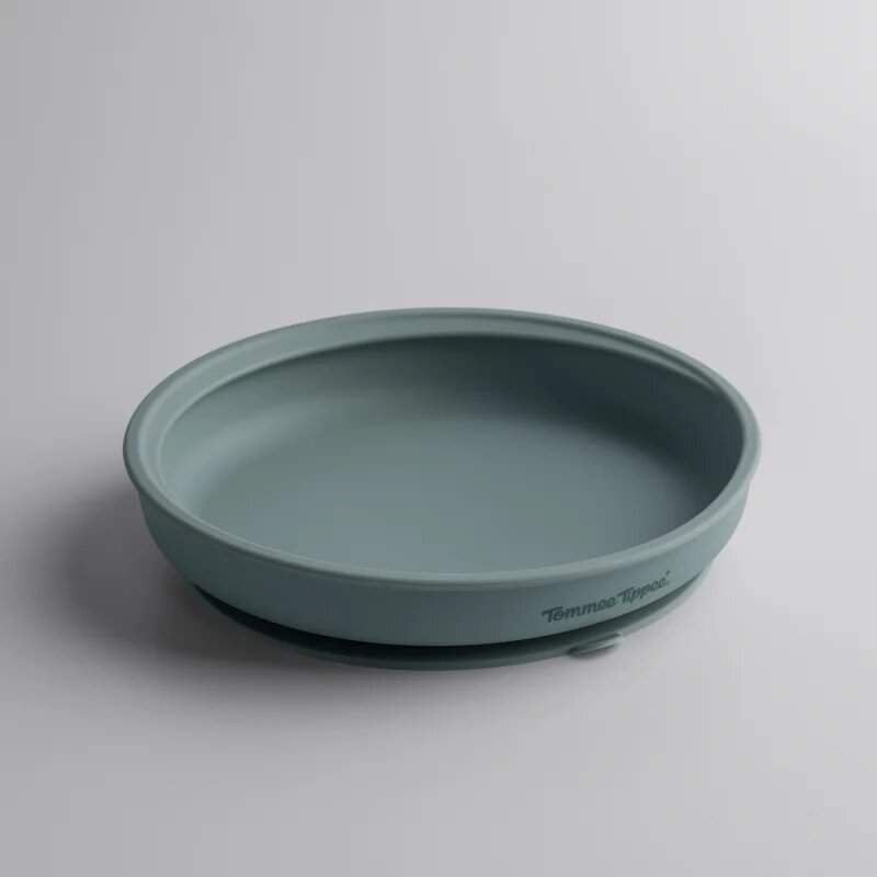 Tommee Tippee EasiStick™ Silicone Weaning Plate talíř s přísavkou 4m+ Green 1 ks
