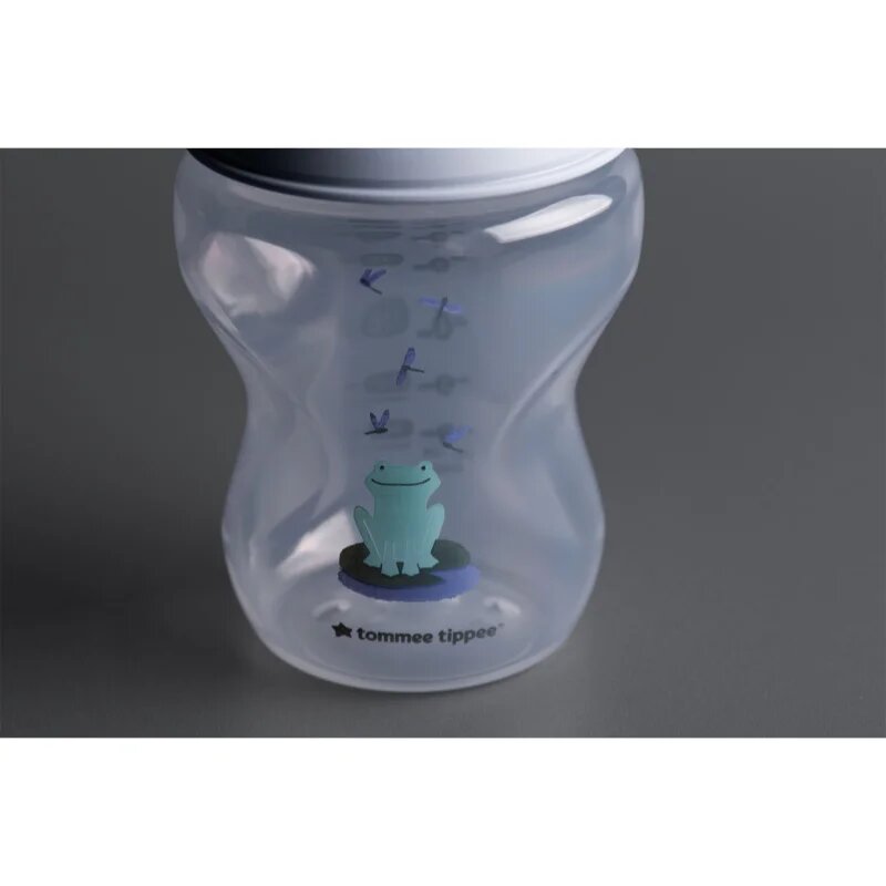 Tommee Tippee Natural Start Anti-Colic kojenecká láhev Slow Flow 0m+ Frog 2x260 ml
