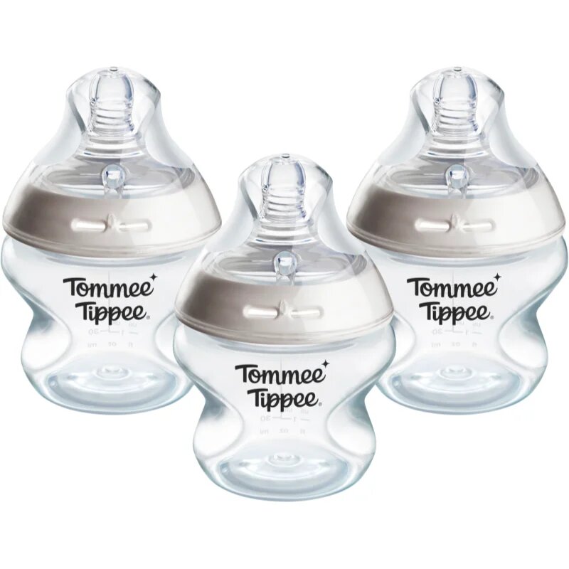 Tommee Tippee Natural Start Anti-Colic samosterilizační kojenecká láhev Slow Flow 0m+ 3x150 ml
