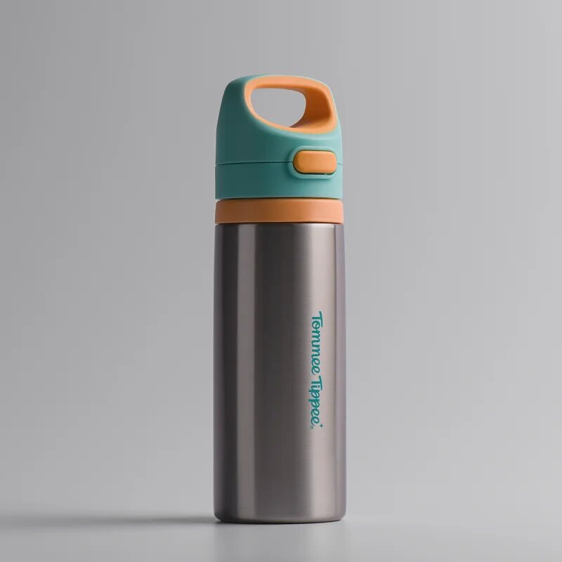 Tommee Tippee On The Go nerezová termoláhev se silikonovým pítkem 24m+ 500 ml