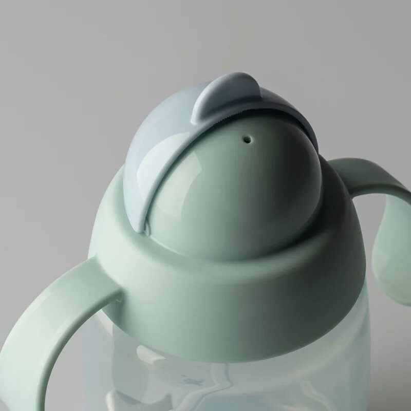 Tommee Tippee Trainer Straw tréninkový hrnek se závažím 6m+ Green 1 ks