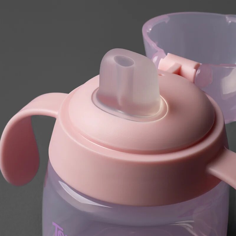 Tommee Tippee Transition Spout Cup netekoucí hrnek 4m+ Pink 150 ml