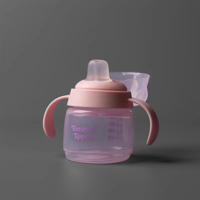 Tommee Tippee Transition Spout Cup netekoucí hrnek 4m+ Pink 150 ml