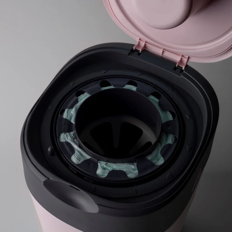 Tommee Tippee Twist & Click Pink koš na pleny + kazeta do koše 1 ks