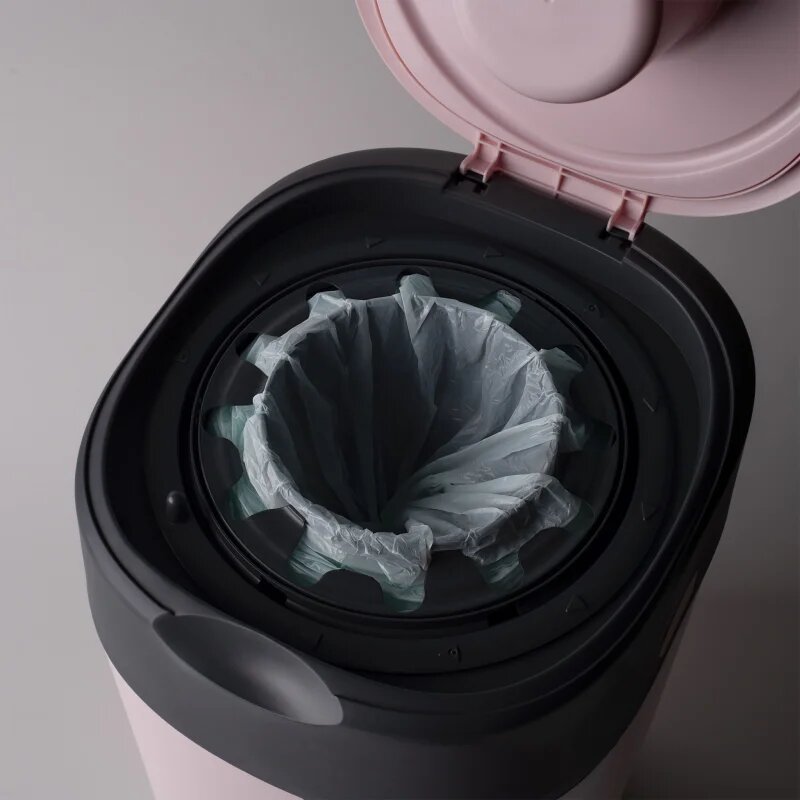 Tommee Tippee Twist & Click Pink koš na pleny + kazeta do koše 1 ks