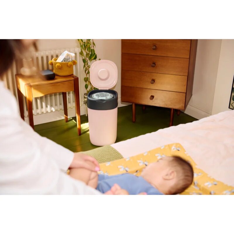 Tommee Tippee Twist & Click Pink koš na pleny + kazeta do koše 1 ks