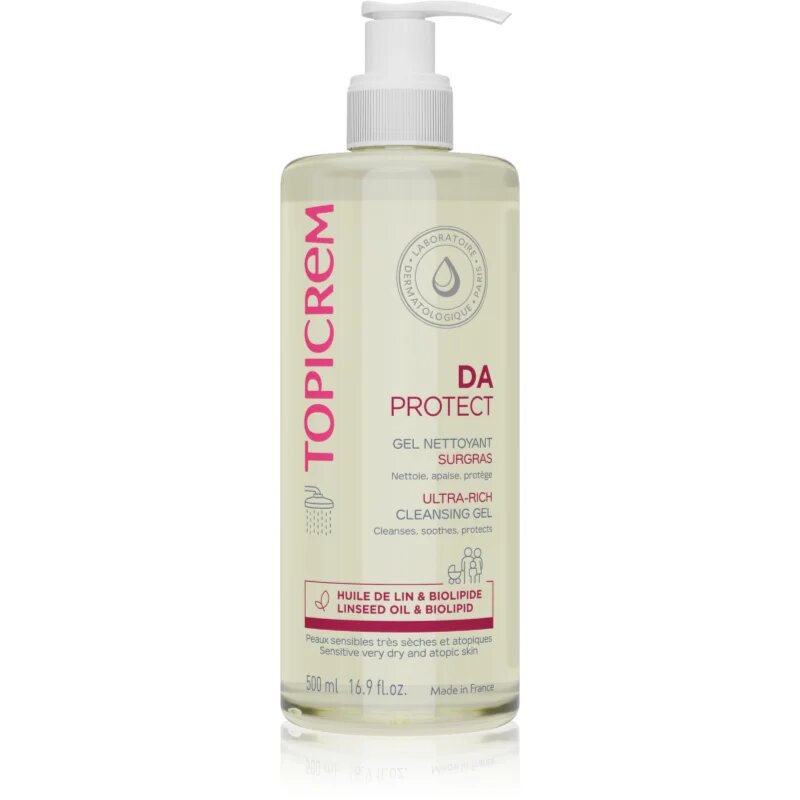 Topicrem AD Ultra-Rich Cleansing Gel mycí gel pro velmi suchou citlivou a atopickou pokožku 500 ml