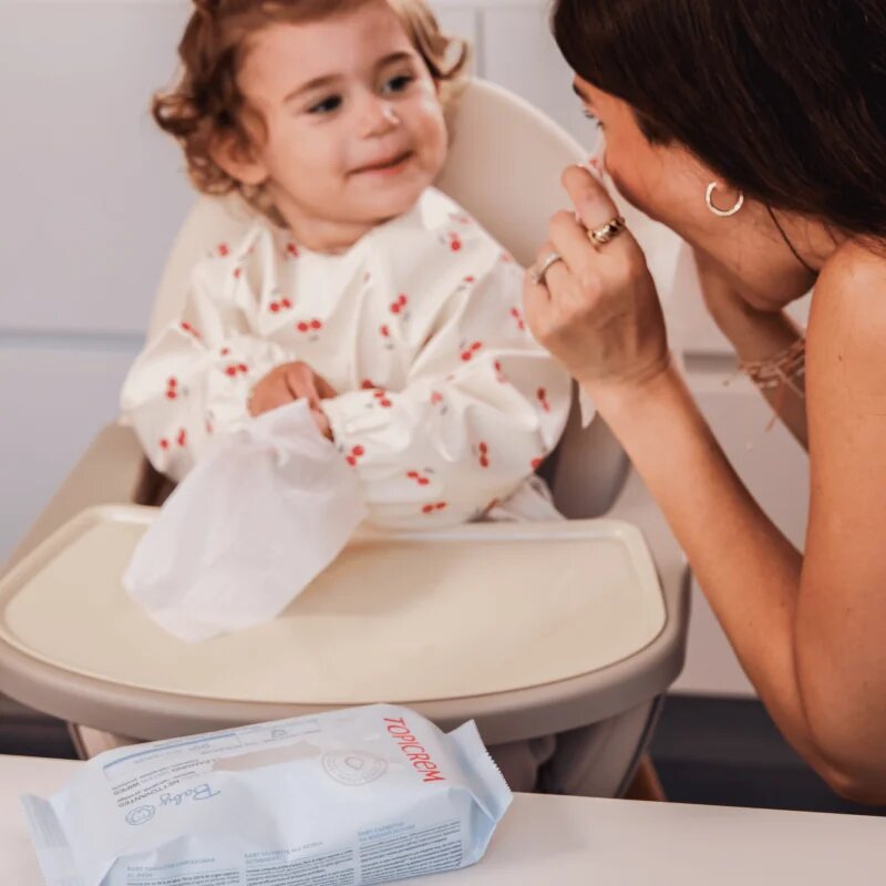 Topicrem BABY Cleansing Water Wipes vlhčené čisticí ubrousky pro děti 60 ks