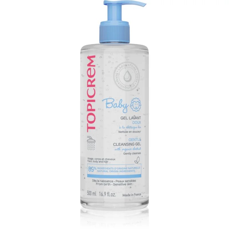 Topicrem BABY My 1st Cleansing Gel 2in1 mycí gel na tělo a vlasy pro děti od narození 500 ml