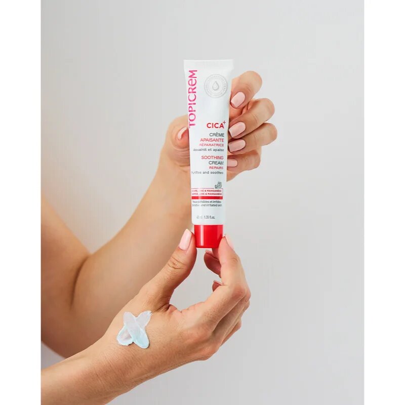 Topicrem CICA Soothing Cream intenzivní obnovující krém pro podrážděnou pokožku 40 ml