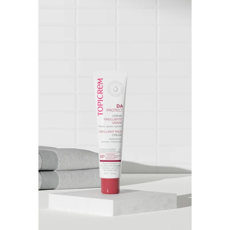 Topicrem DA Emollient Face Cream zvláčňující krém pro suchou až atopickou pleť 40 ml