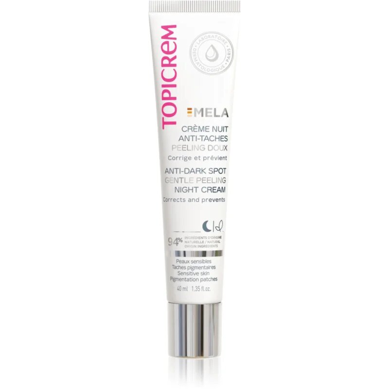 Topicrem MELA Corrective Night Cream noční korekční krém proti pigmentovým skvrnám 40 ml