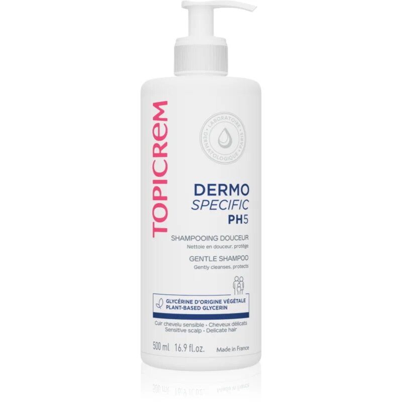 Topicrem PH5 Gentle Shampoo jemný šampon ke každodennímu použití pro citlivou pokožku hlavy 500 ml