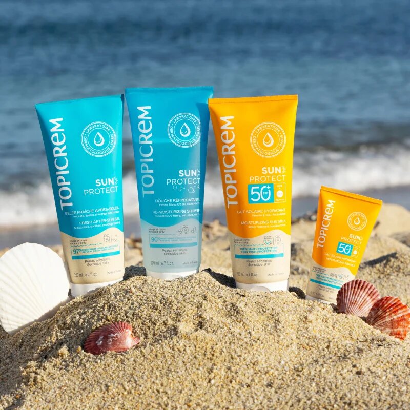 Topicrem Sun Protect Moisturizing Sun Milk hydratační mléko na opalování SPF 50+ 50 ml