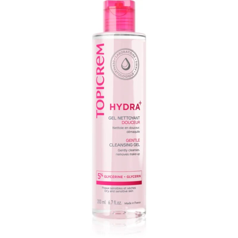 Topicrem UH BODY Gentle Cleansing Gel jemný mycí gel na obličej tělo a vlasy 200 ml