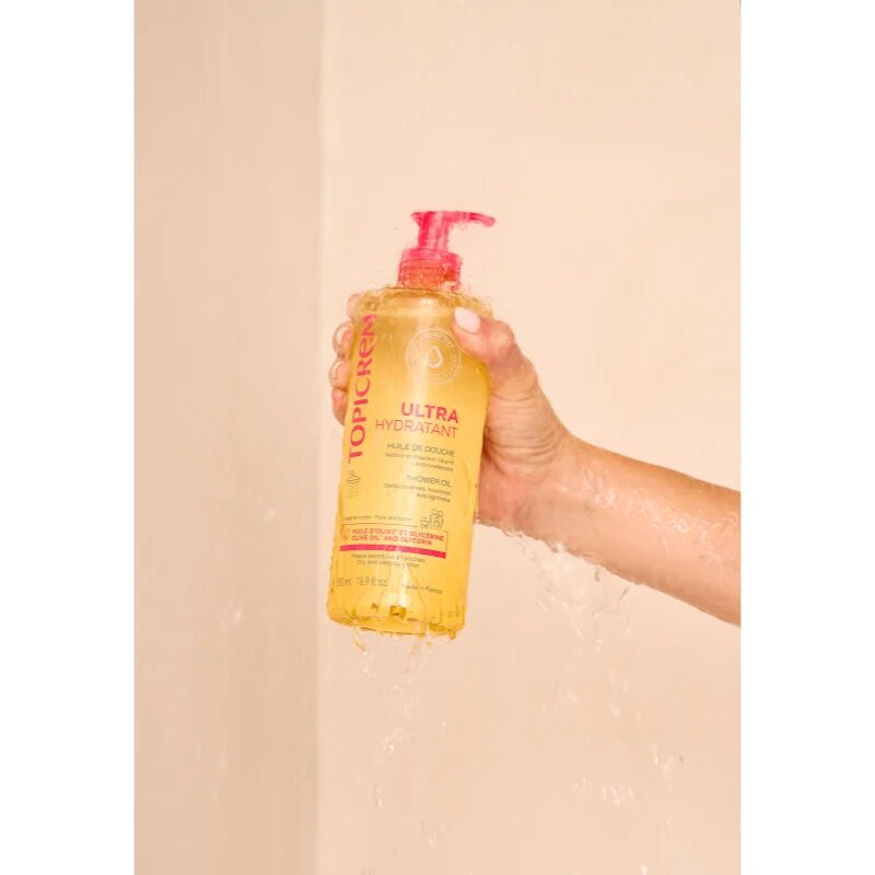 Topicrem UH BODY Shower Oil hydratační čisticí olej pro suchou a citlivou pokožku 500 ml