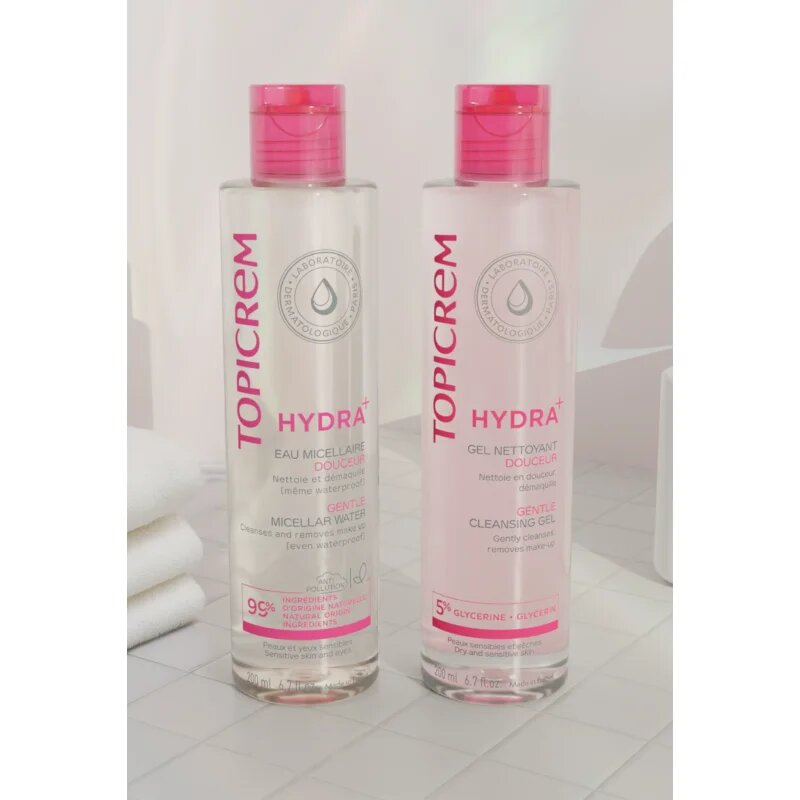 Topicrem UH FACE Gentle Micellar Water jemná čisticí micelární voda pro citlivou pleť a oči 200 ml