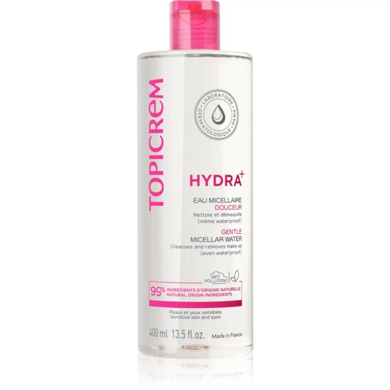 Topicrem UH FACE Gentle Micellar Water jemná čisticí micelární voda pro citlivou pleť a oči 400 ml