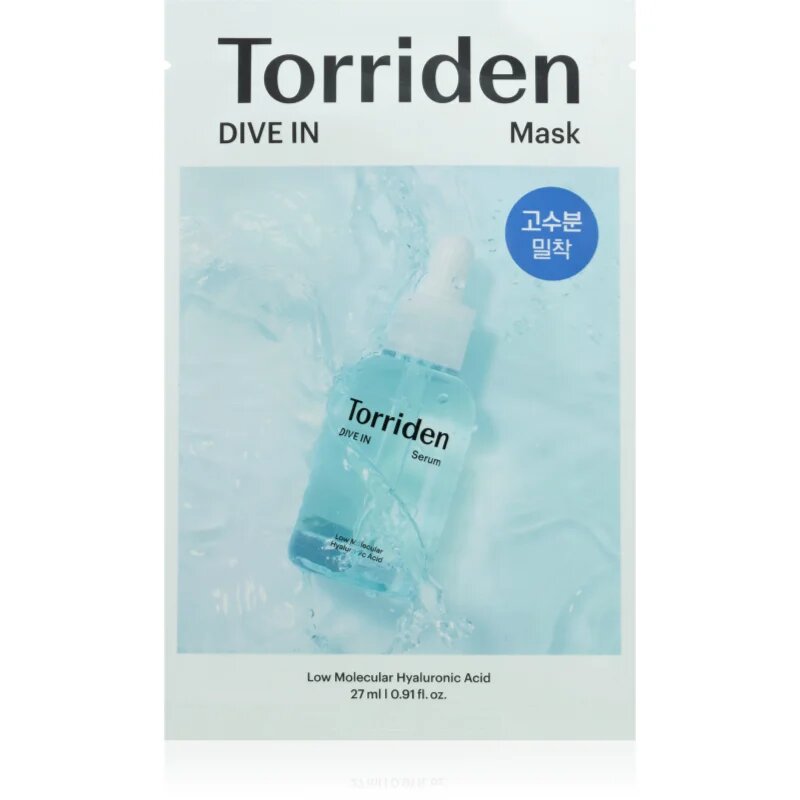 Torriden Dive In Mask hydratační plátýnková maska pro rozjasnění pleti 1 ks