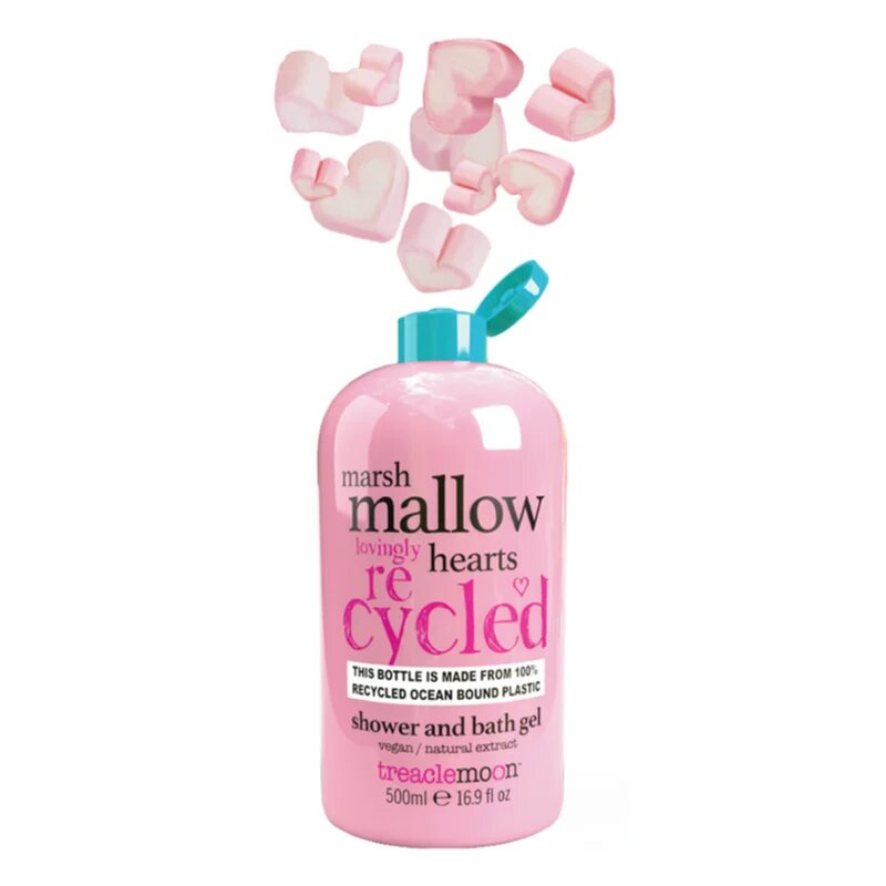 Treaclemoon Marshmallow Hearts sprchový a koupelový gel 500 ml