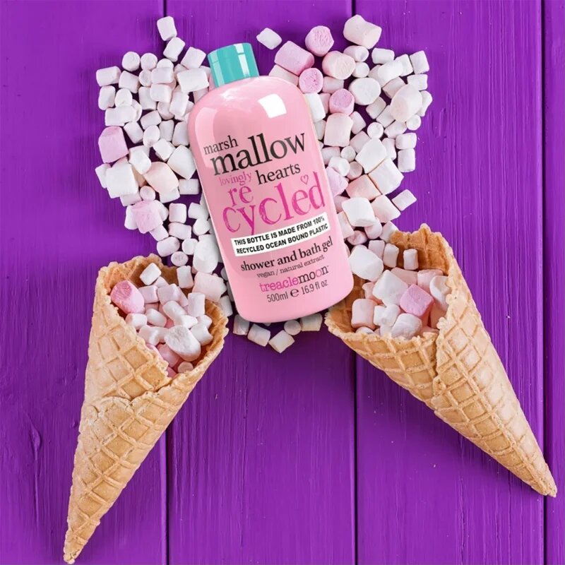 Treaclemoon Marshmallow Hearts sprchový a koupelový gel 500 ml