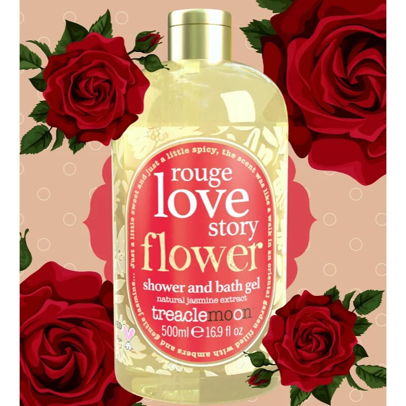 Treaclemoon Rouge Love sprchový a koupelový gel 500 ml
