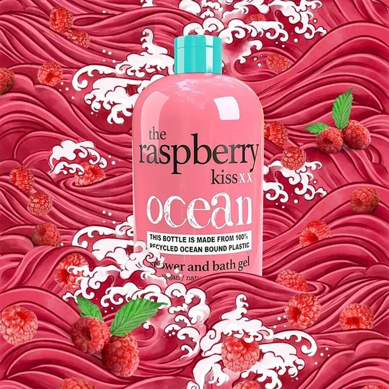Treaclemoon The Raspberry Kiss sprchový a koupelový gel 500 ml