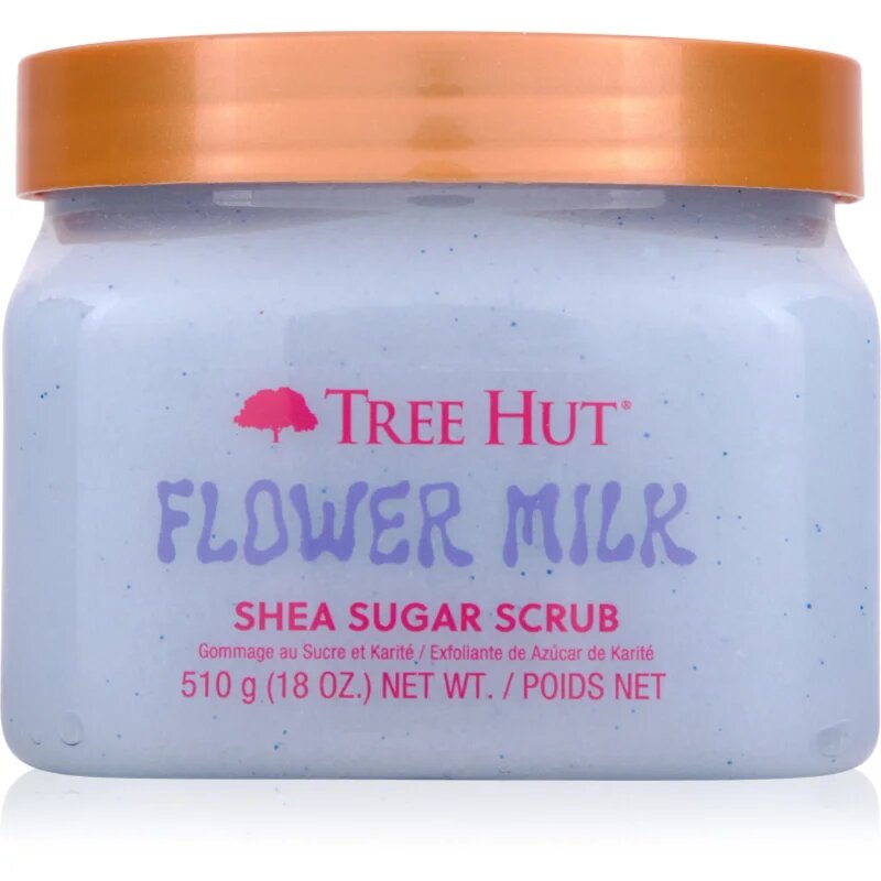 Tree Hut Shea Sugar Scrub Flower Milk cukrový tělový peeling 510 g