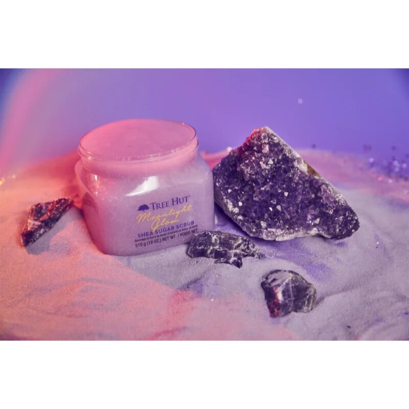 Tree Hut Shea Sugar Scrub Moonlight Glow cukrový tělový peeling 510 g