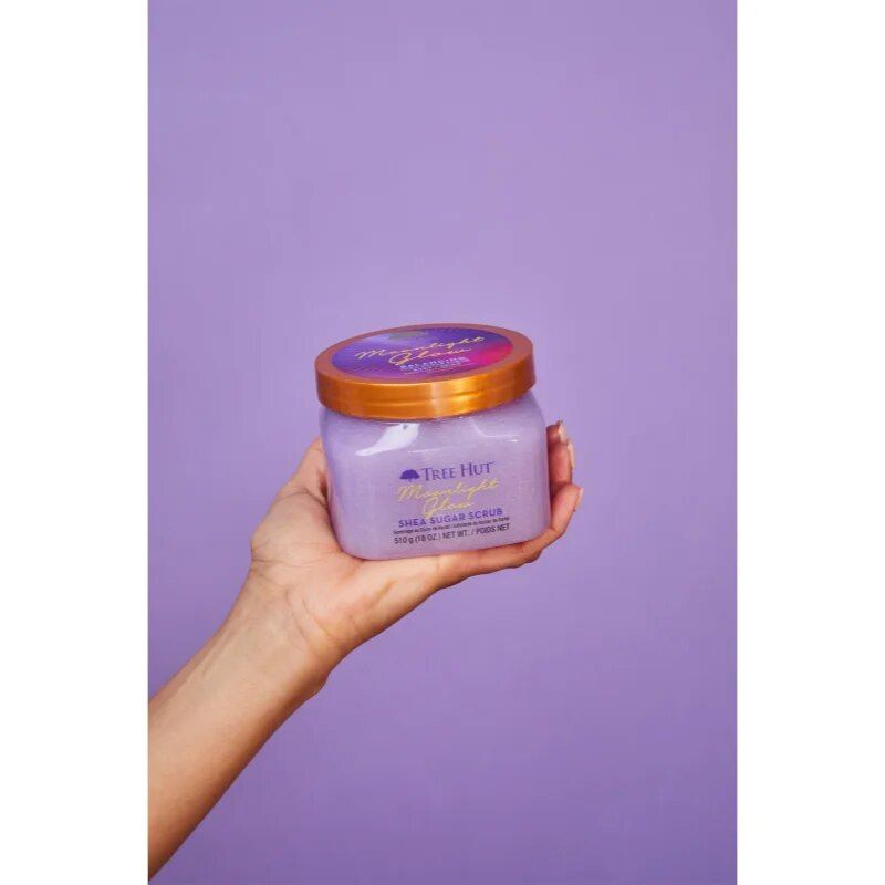 Tree Hut Shea Sugar Scrub Moonlight Glow cukrový tělový peeling 510 g