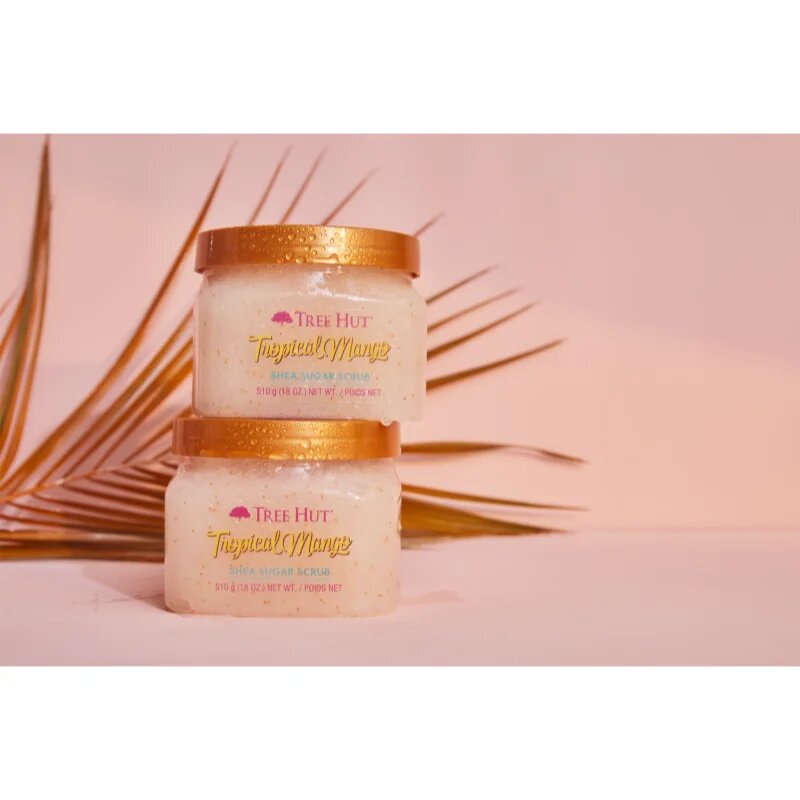 Tree Hut Shea Sugar Scrub Tropical Mango cukrový peeling s bambuckým máslem 510 g