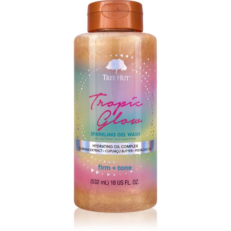 Tree Hut Tropic Glow Foaming Gel Wash hydratační sprchový gel pro třpytivý lesk 532 ml