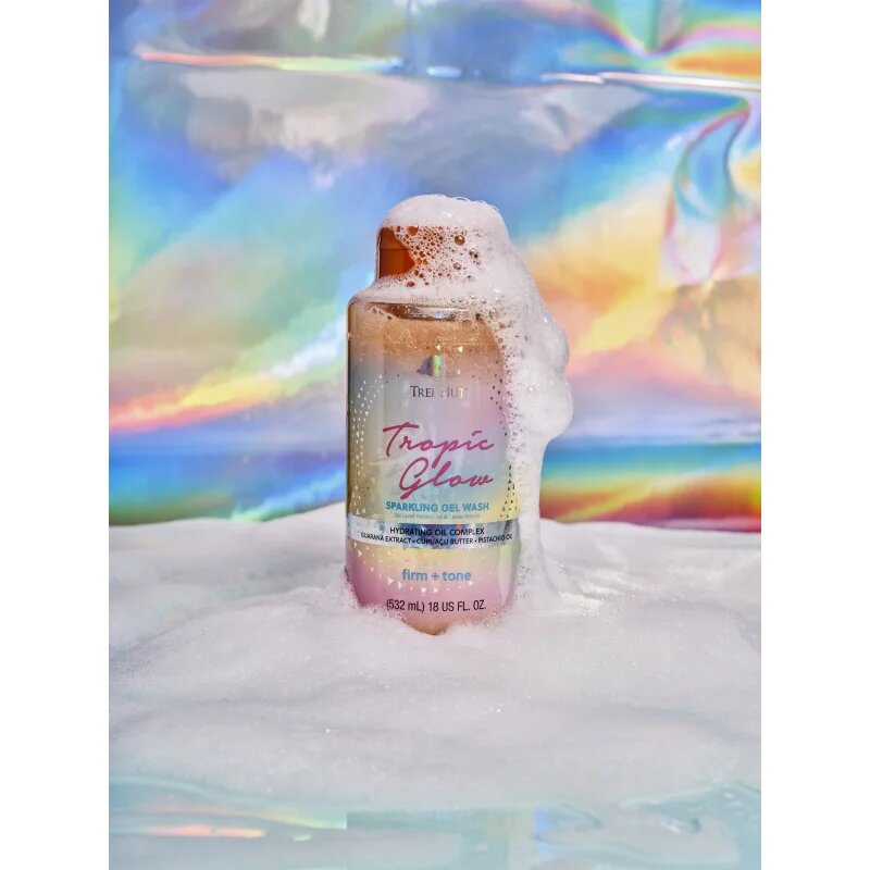 Tree Hut Tropic Glow Foaming Gel Wash hydratační sprchový gel pro třpytivý lesk 532 ml
