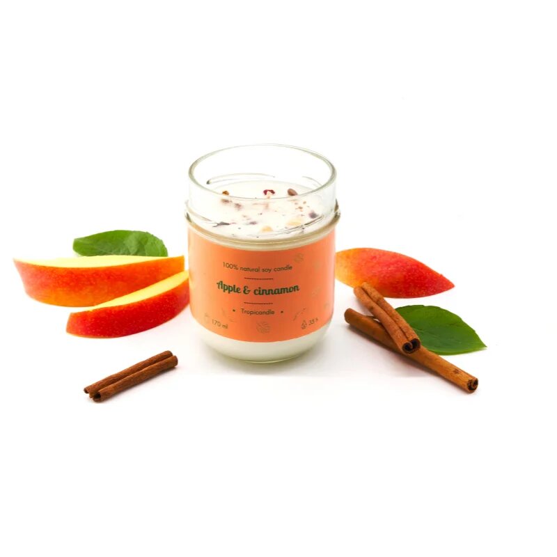 Tropicandle Apple & Cinnamon vonná svíčka 170 ml