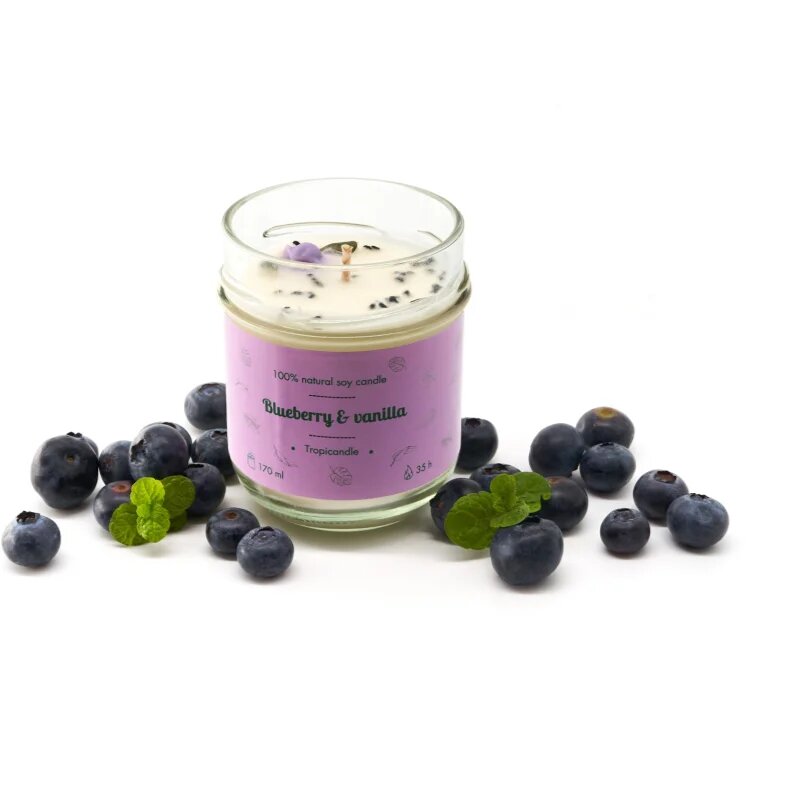 Tropicandle Blueberry & Vanilla vonná svíčka 170 ml