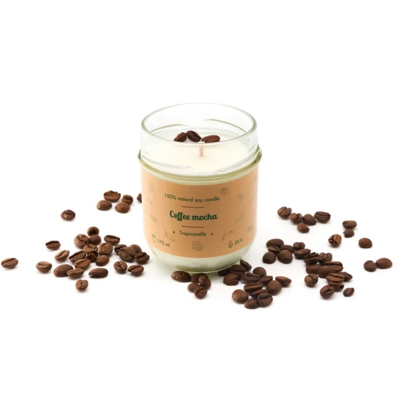 Tropicandle Coffee Mocha vonná svíčka 170 ml